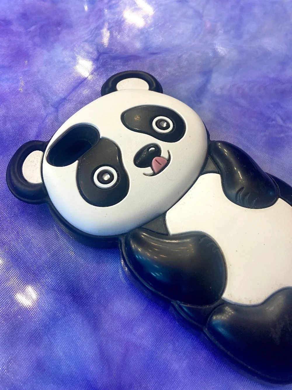 iPhone 4s Silicone Panda Case Rhinestone Detail Cutecore Kawaii Phone Accessory